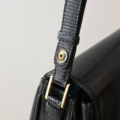 Tiffany & Co Lizard Leather Shoulder Bag