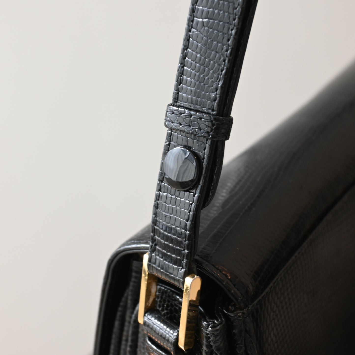 Tiffany & Co Lizard Leather Shoulder Bag