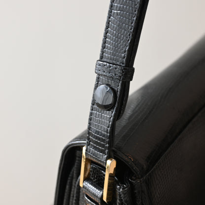 Tiffany & Co Lizard Leather Shoulder Bag