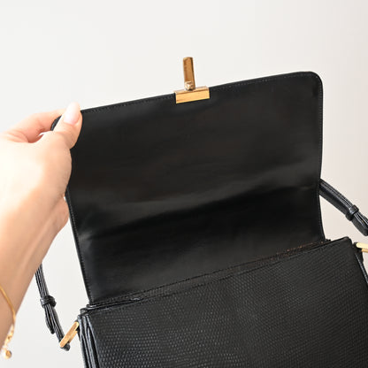 Tiffany & Co Lizard Leather Shoulder Bag