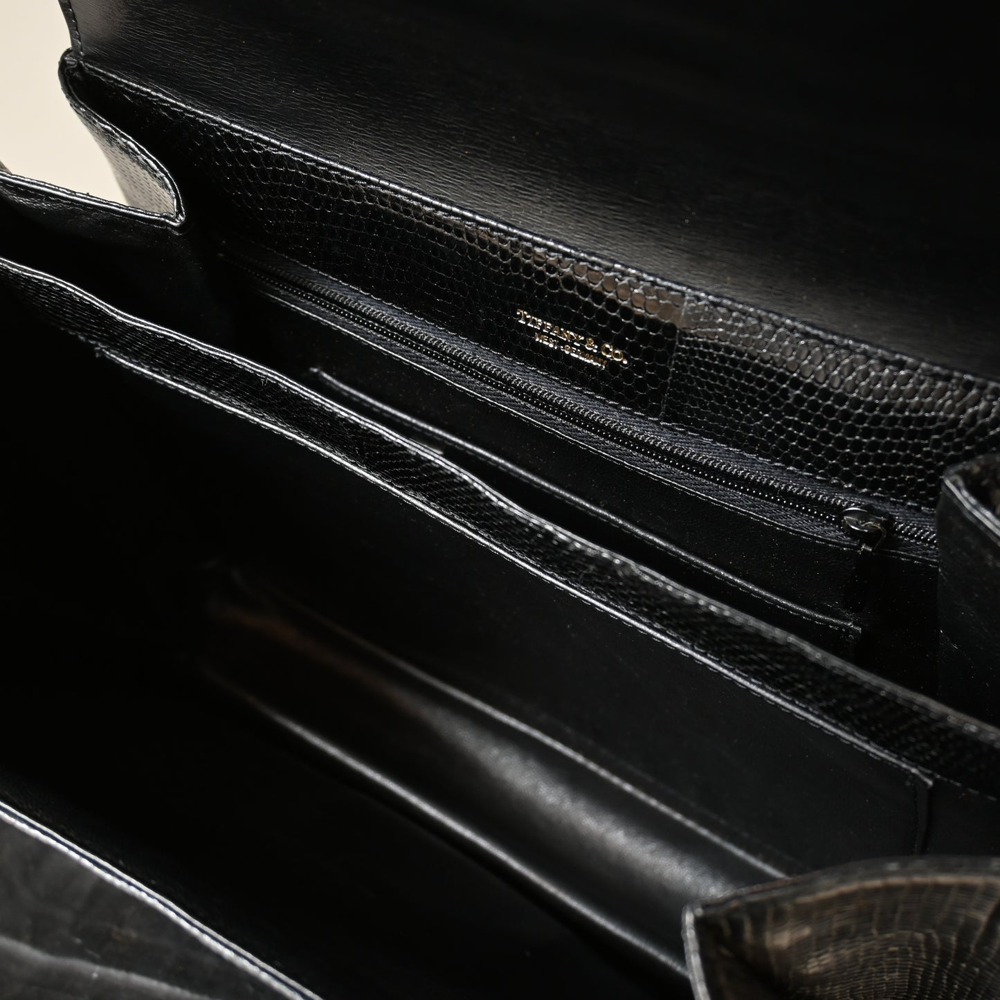 Tiffany & Co Lizard Leather Shoulder Bag