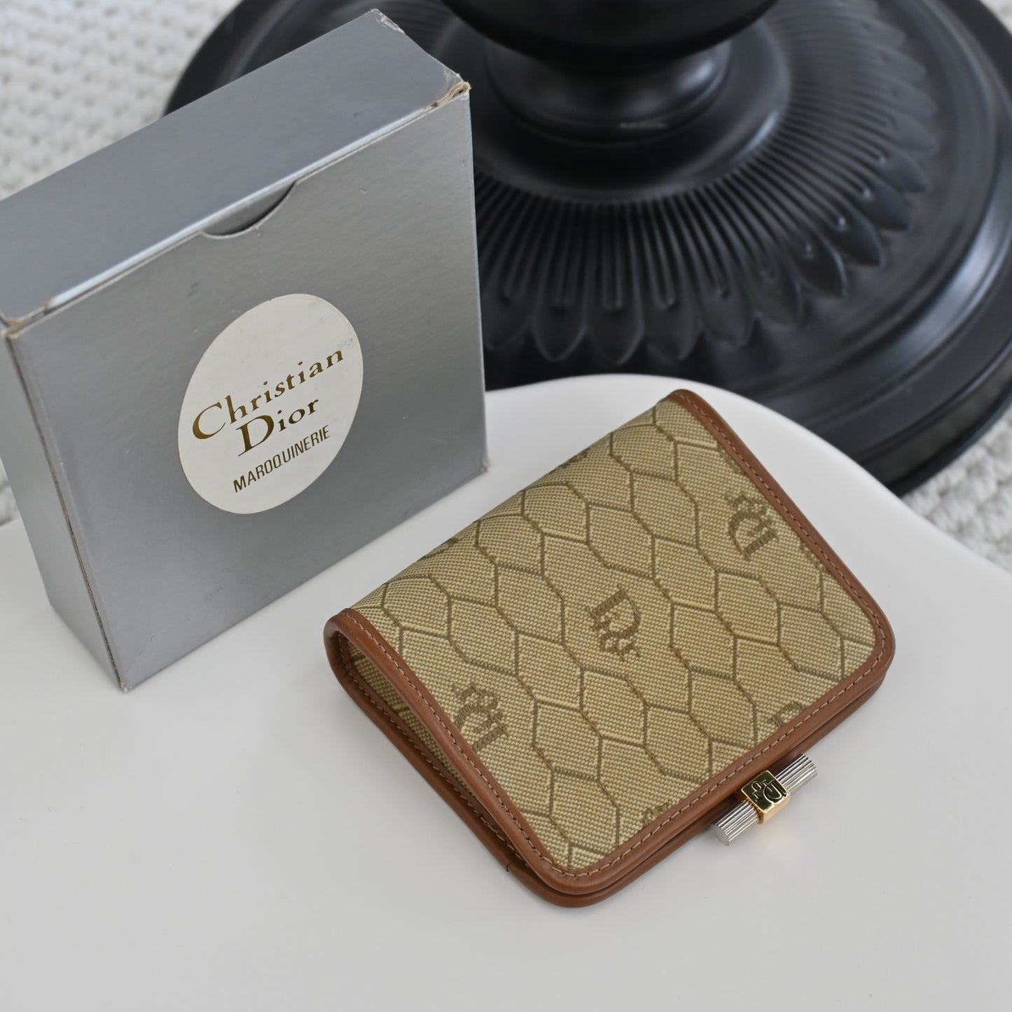 Dior Coin Pouch Honeycomb Vintage