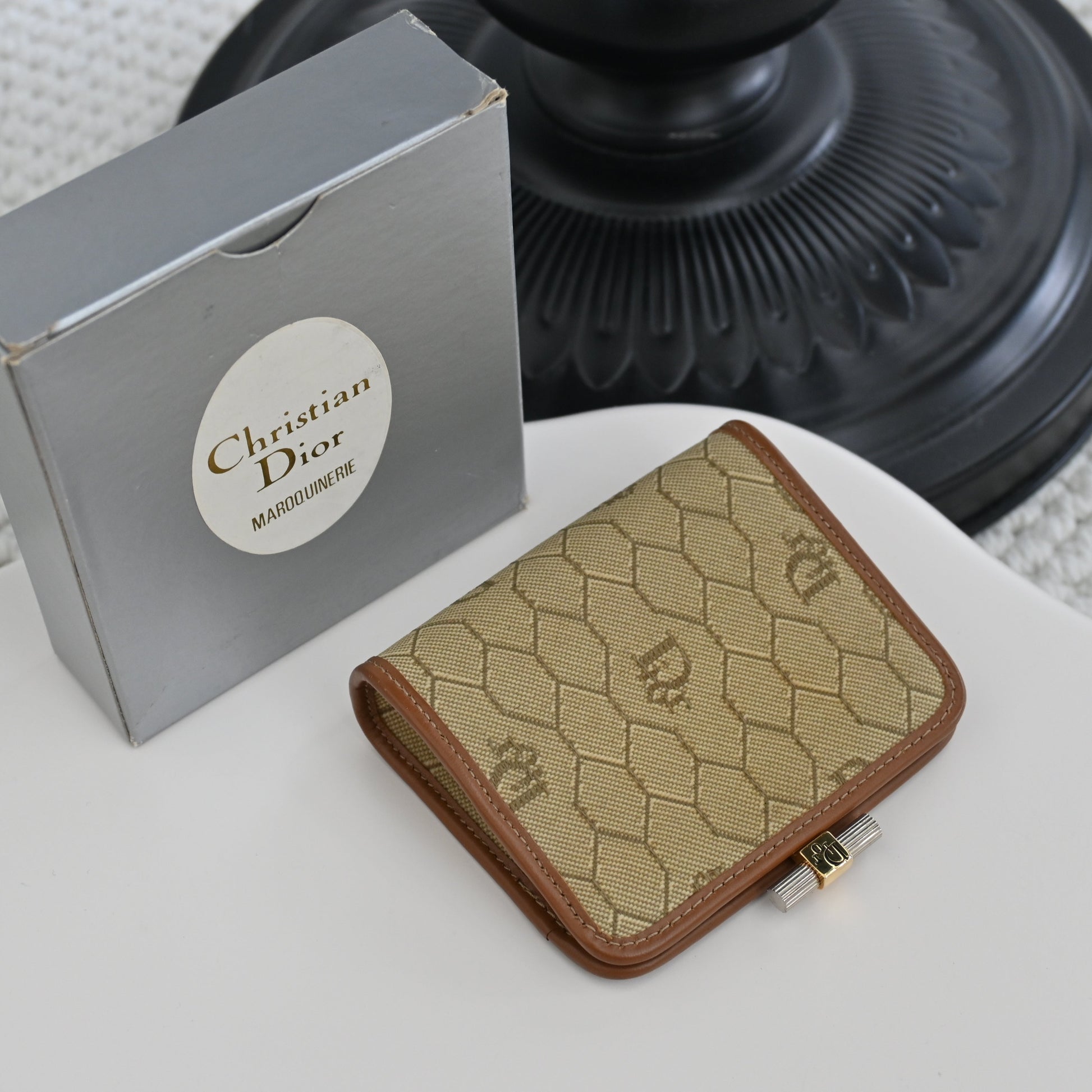 Dior Coin Pouch Honeycomb Vintage - Leluxe Vintage Sdn. Bhd.