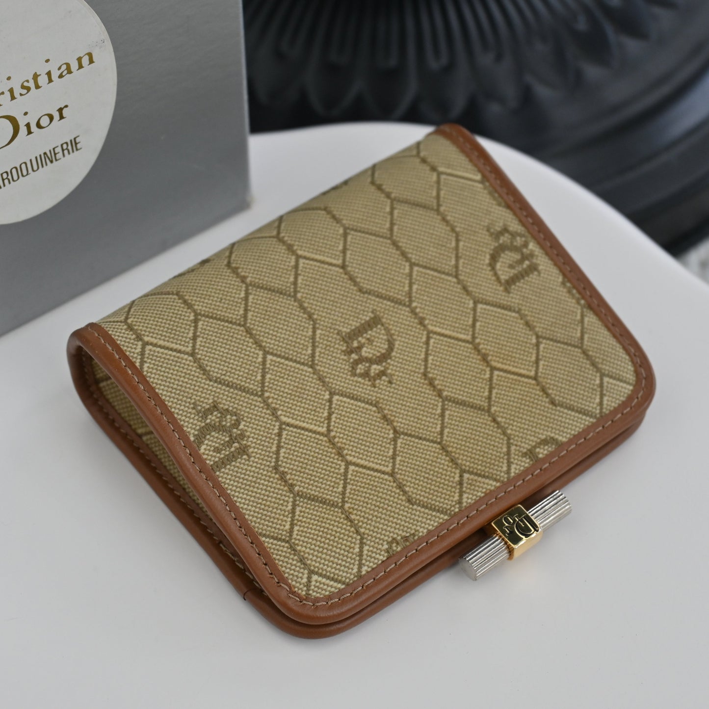 Dior Coin Pouch Honeycomb Vintage - Leluxe Vintage Sdn. Bhd.