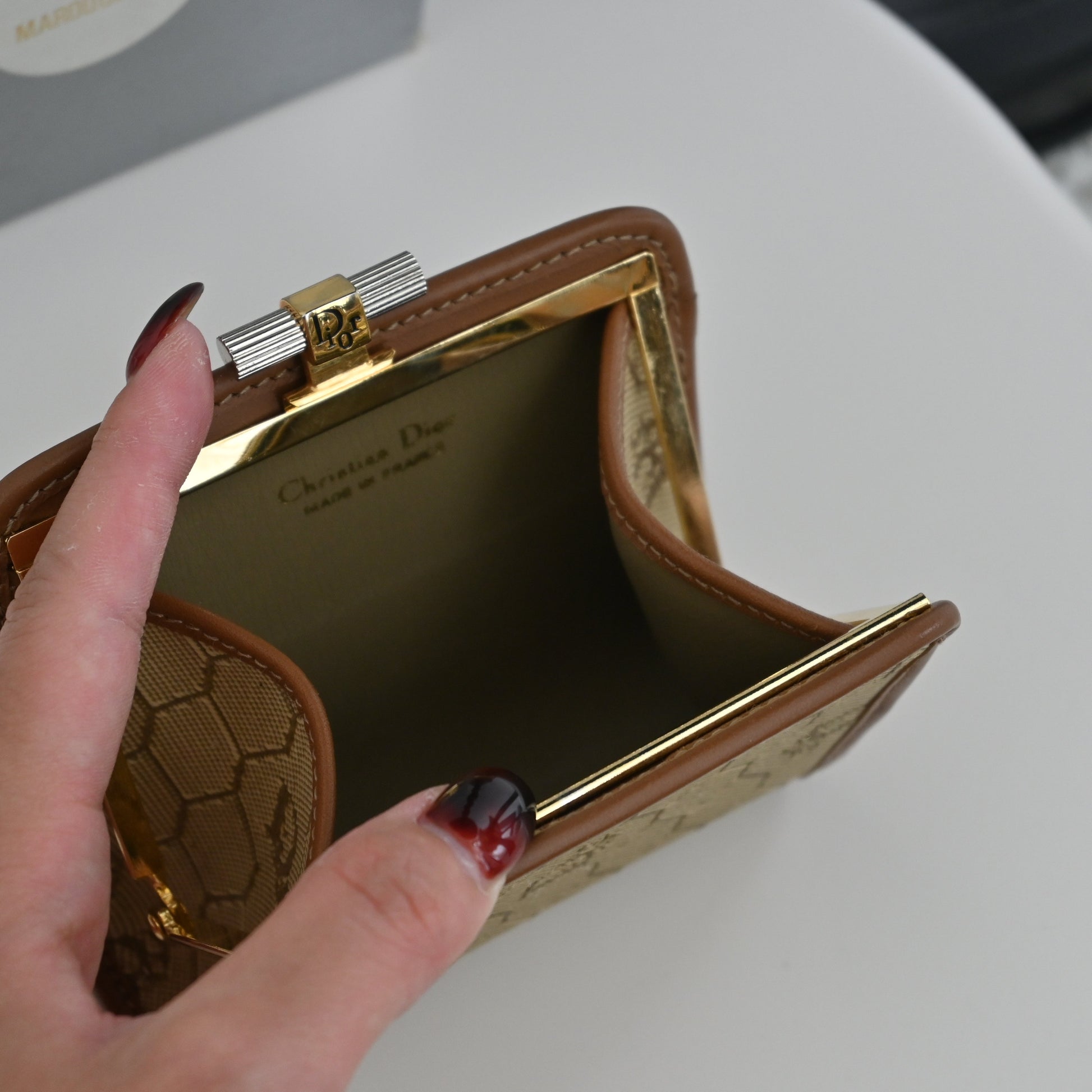 Dior Coin Pouch Honeycomb Vintage - Leluxe Vintage Sdn. Bhd.