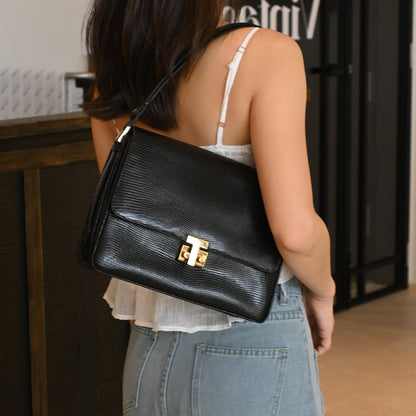 Tiffany & Co Lizard Leather Shoulder Bag