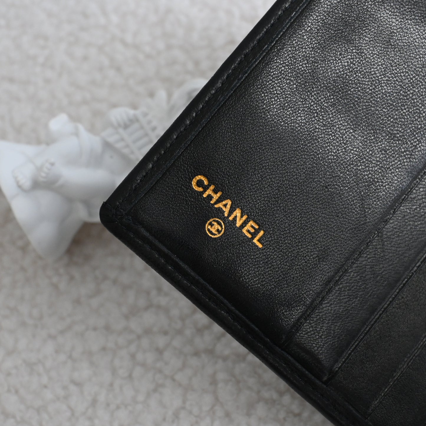 Chanel Black Quilted Lambskin Bifold Wallet