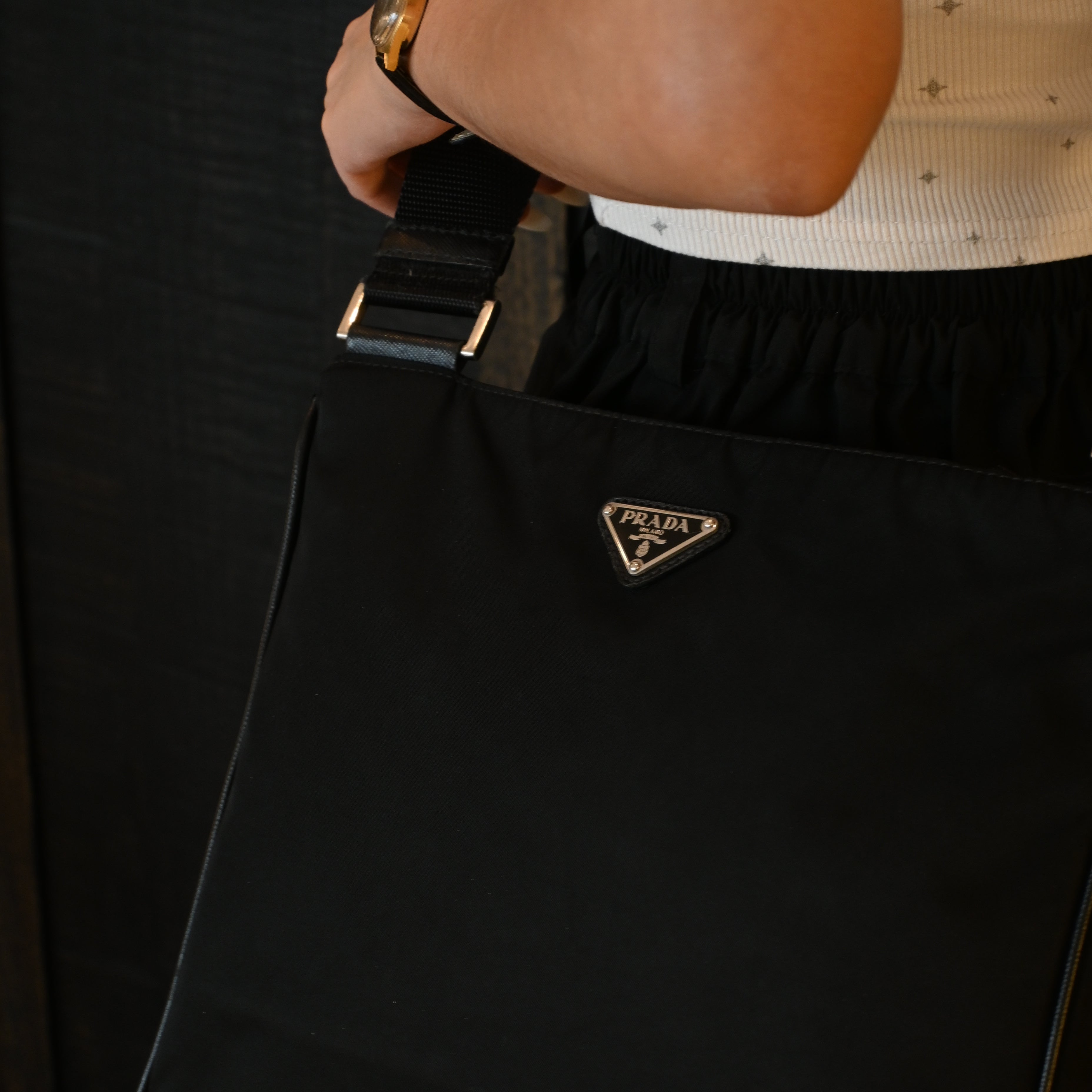 Prada Tessuto Nylon Crossbody Bag