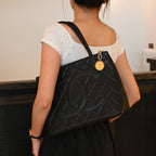 Chanel Medallion Black Caviar Tote