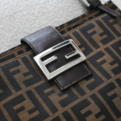 Fendi Zucca Monogram Canvas Shoulder Bag - Leluxe Vintage Sdn. Bhd.