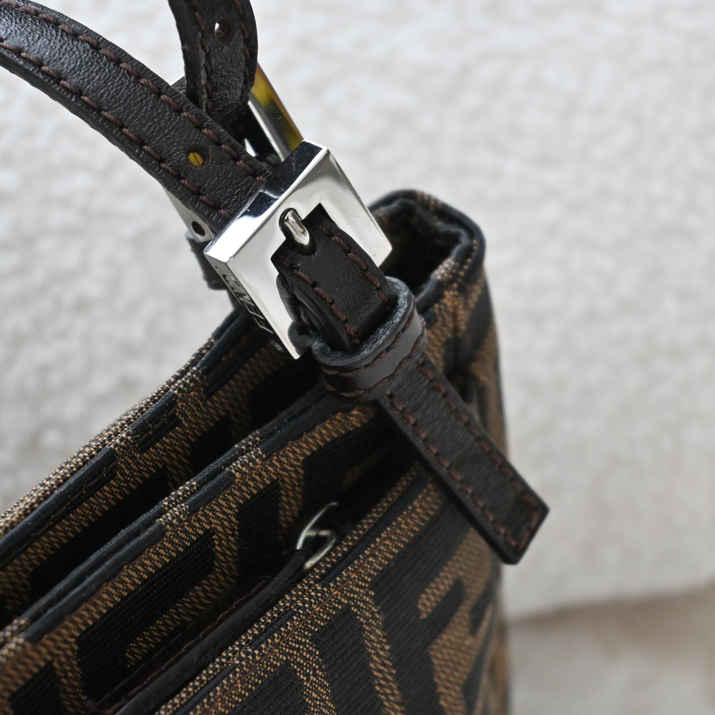 Fendi Zucca Monogram Canvas Shoulder Bag