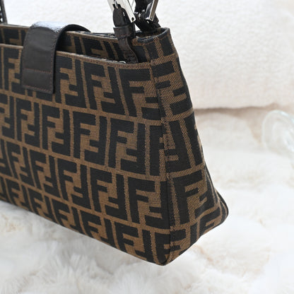 Fendi Zucca Monogram Canvas Shoulder Bag