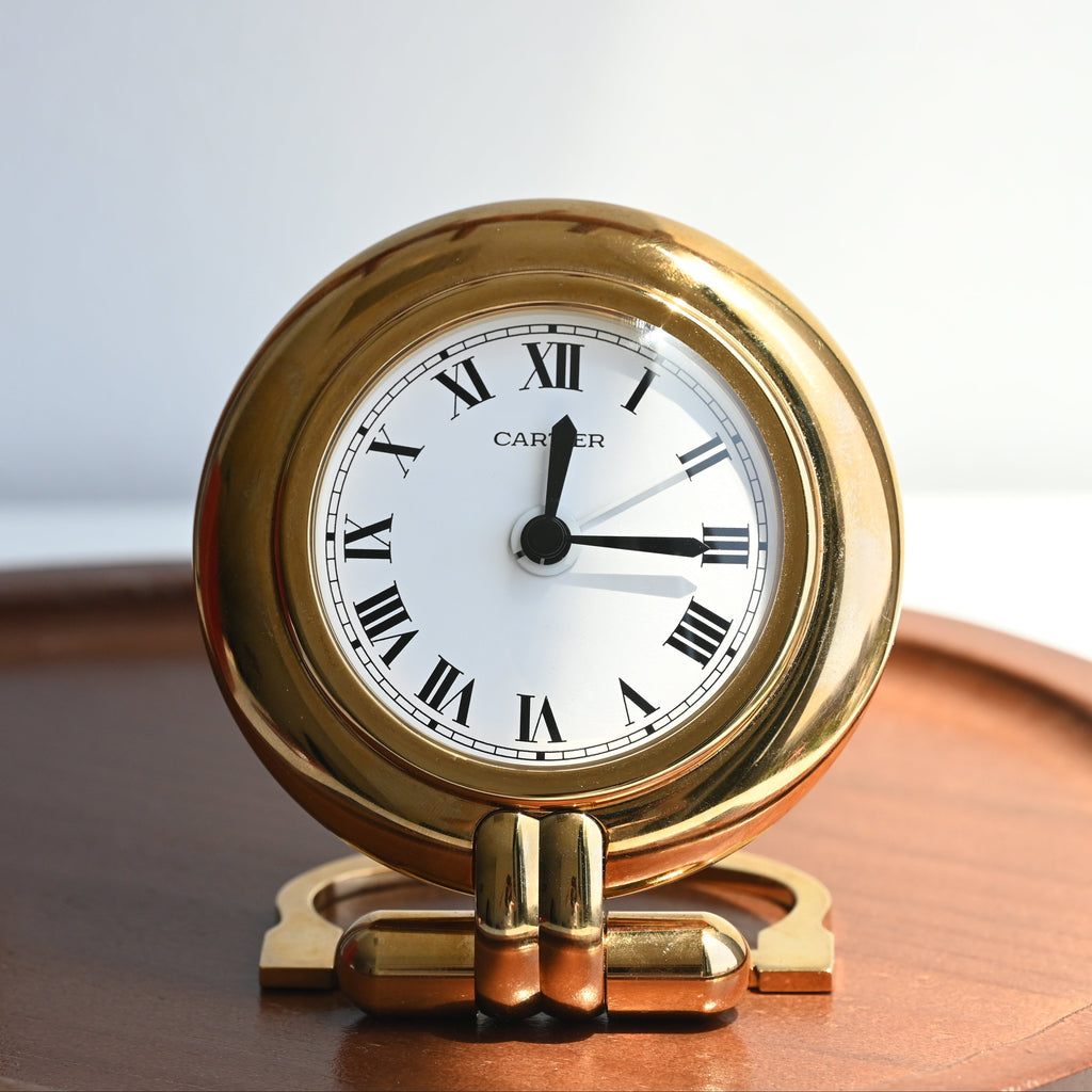 Cartier Colisee Travel Desk Alarm Clock 0562957 - Leluxe Vintage Sdn. Bhd.