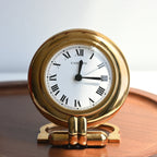 Cartier Colisee Travel Desk Alarm Clock 0562957 - Leluxe Vintage Sdn. Bhd.