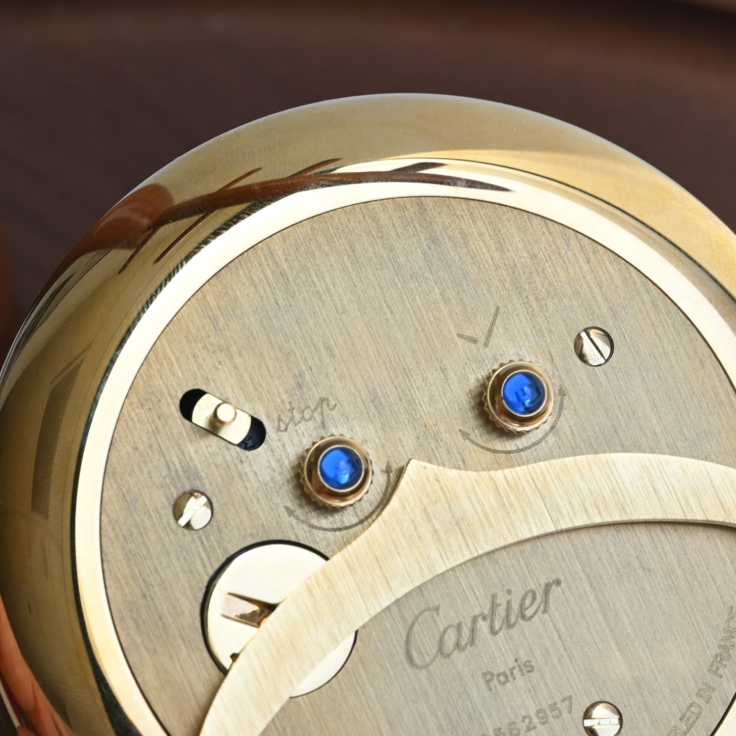 Cartier Colisee Travel Desk Alarm Clock 0562957