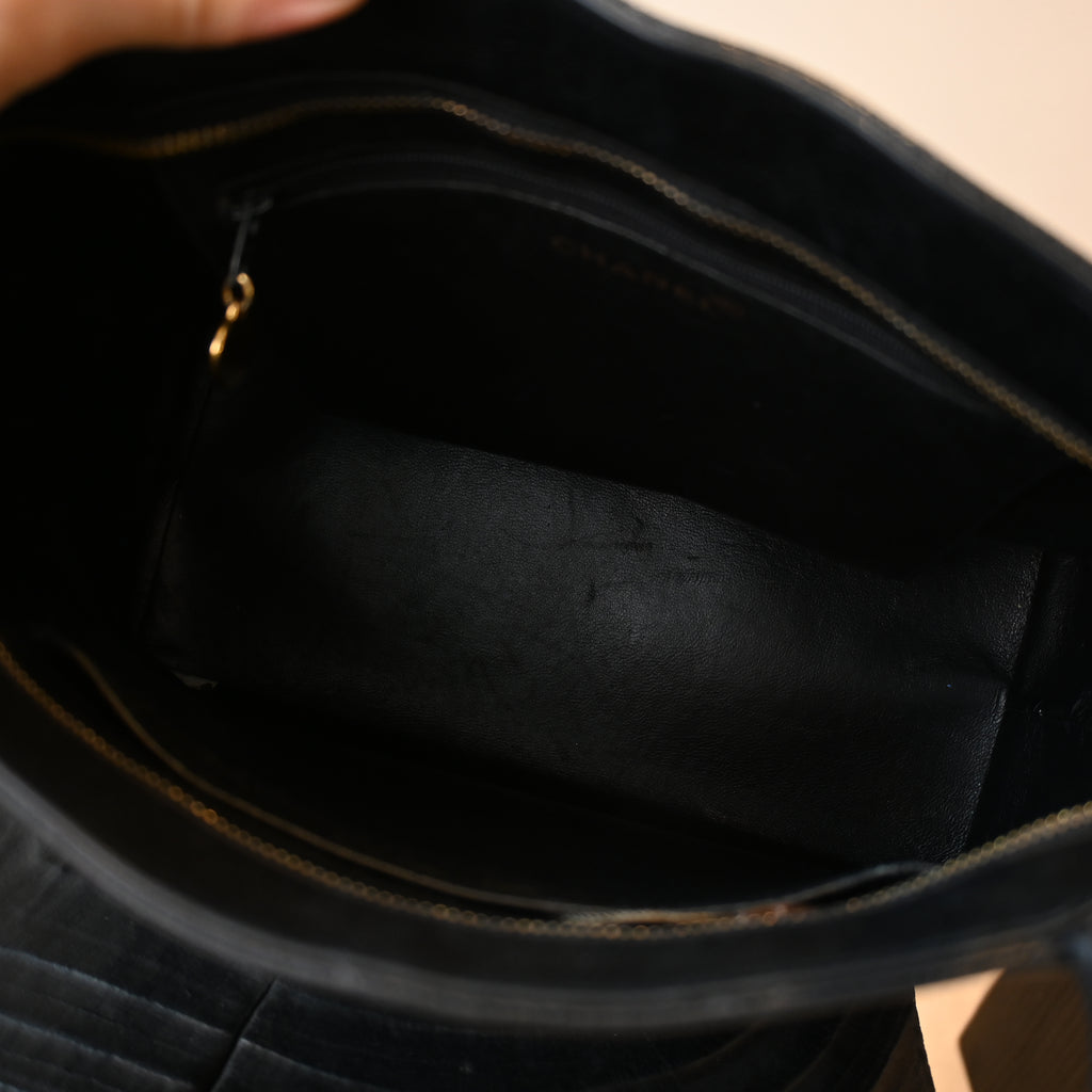 Chanel Medallion Black Caviar Tote