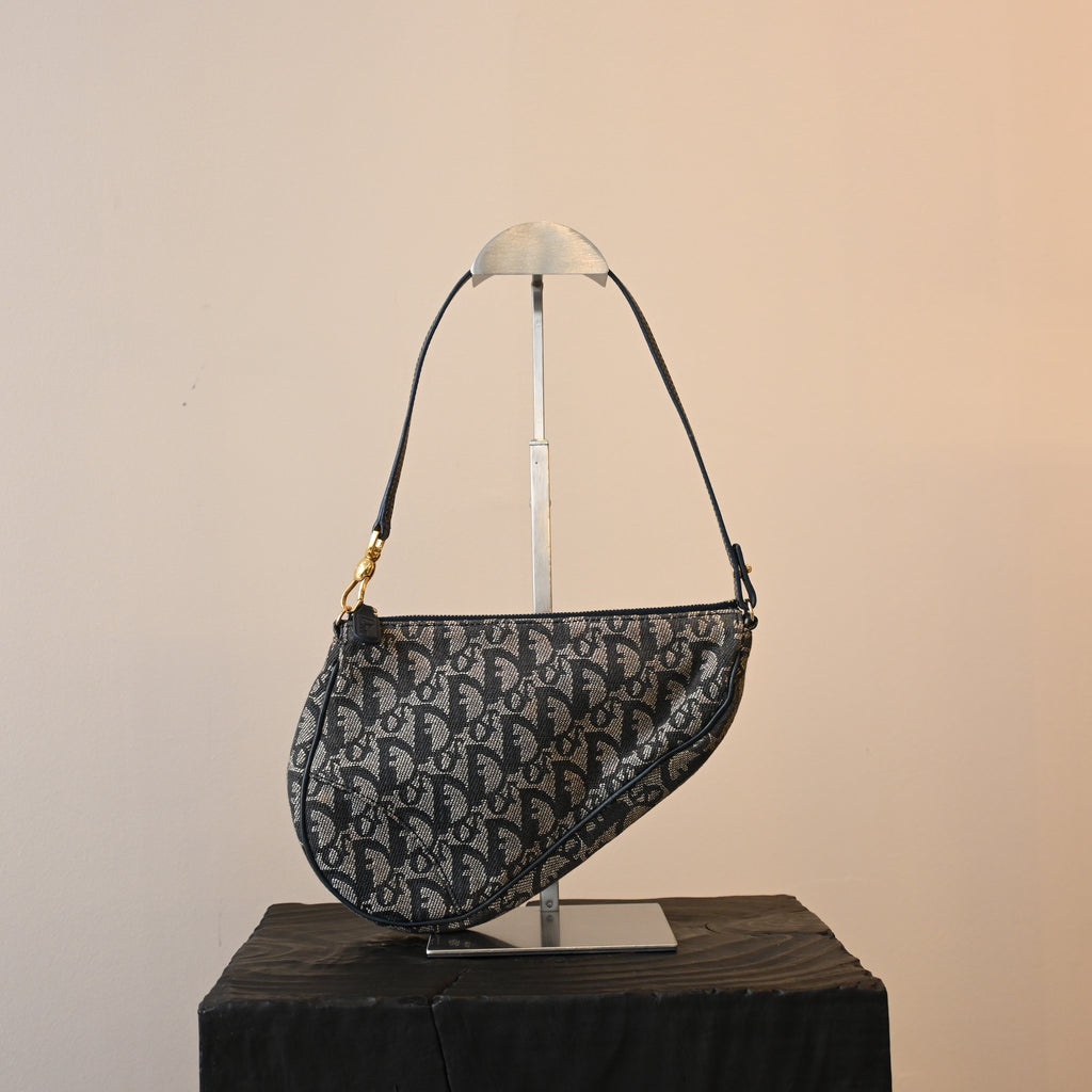 Christian Dior Trotter Monogram Mini Saddle Bag