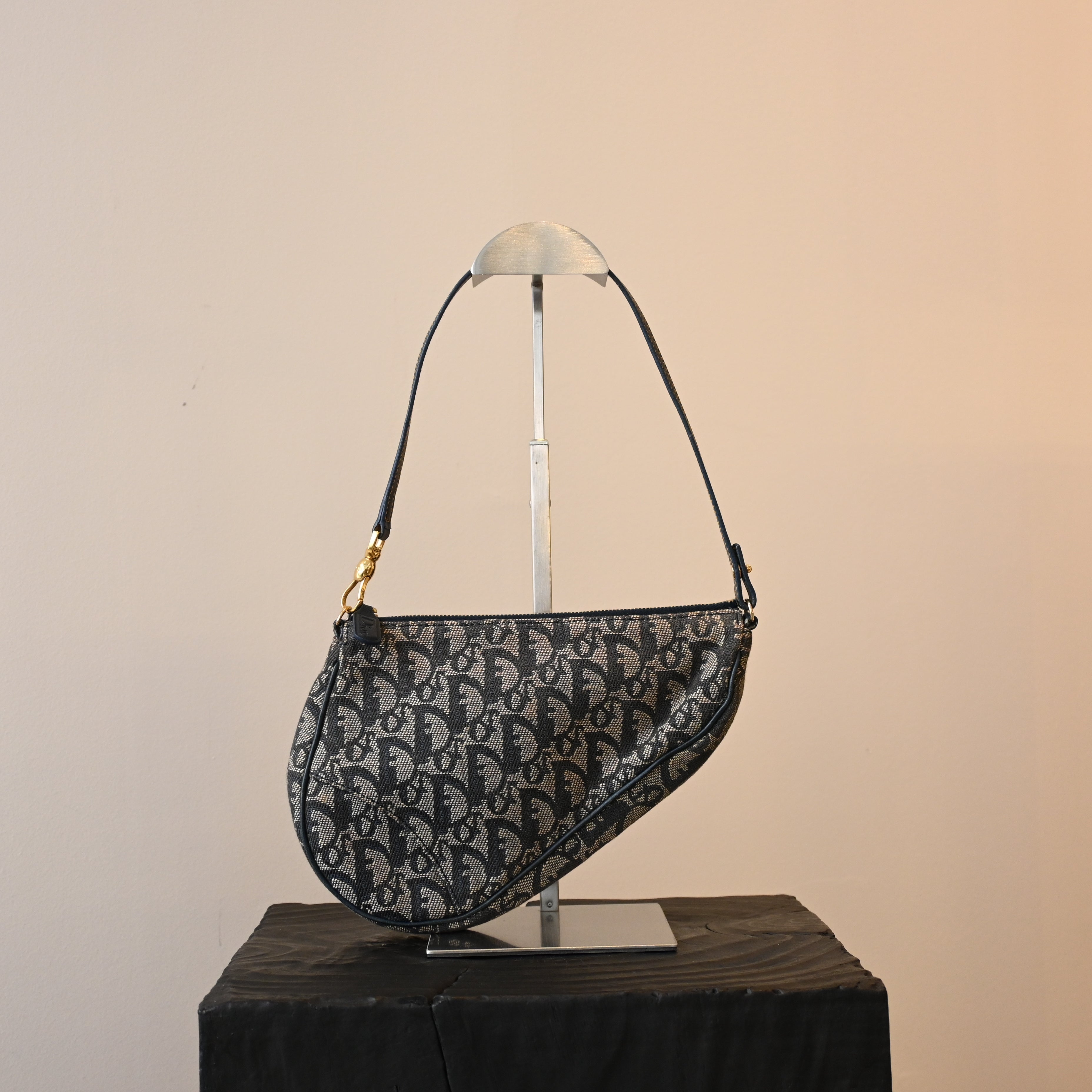 Christian Dior Trotter Monogram Mini Saddle Bag