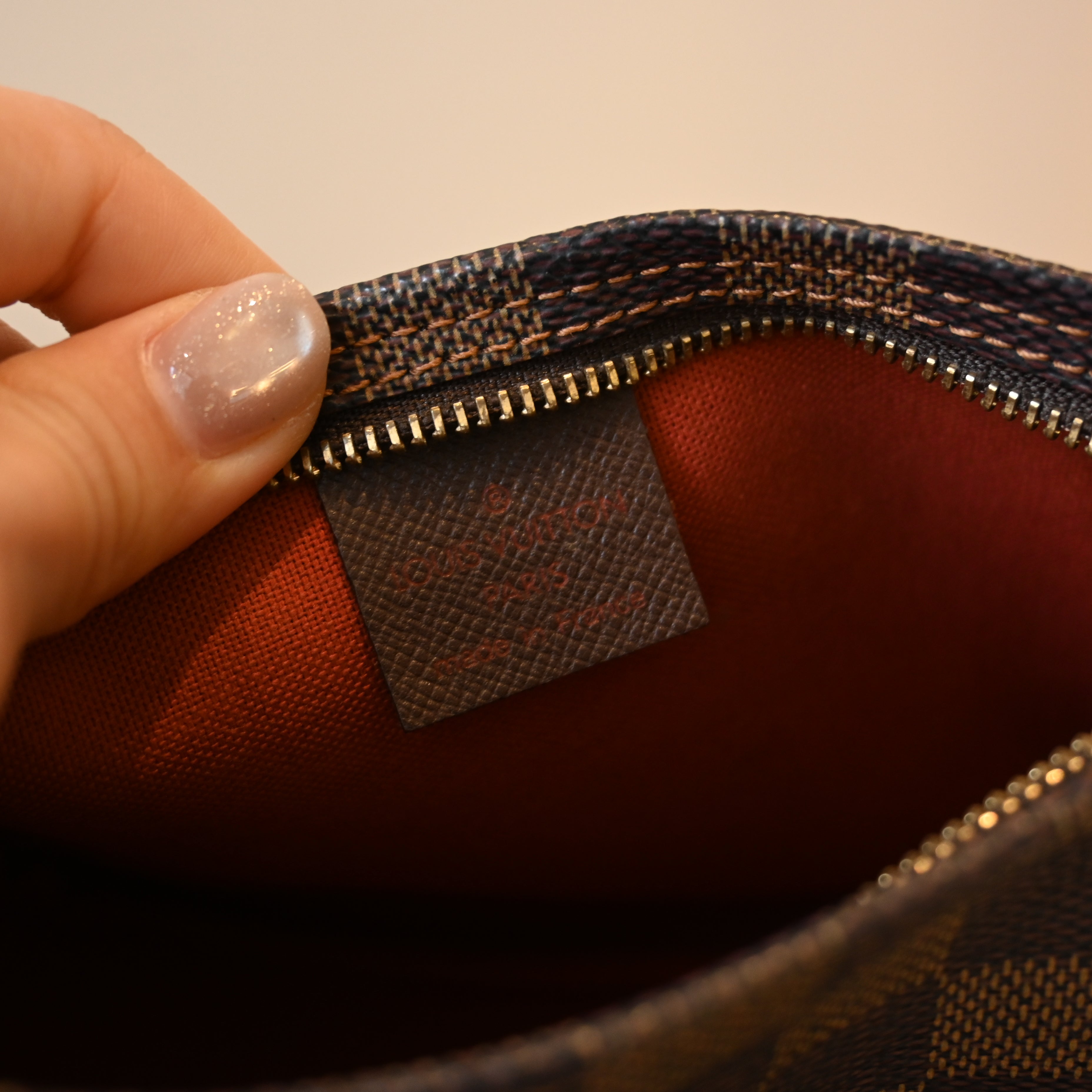 Louis Vuitton Damier Ebene Trousse Pochette Bag