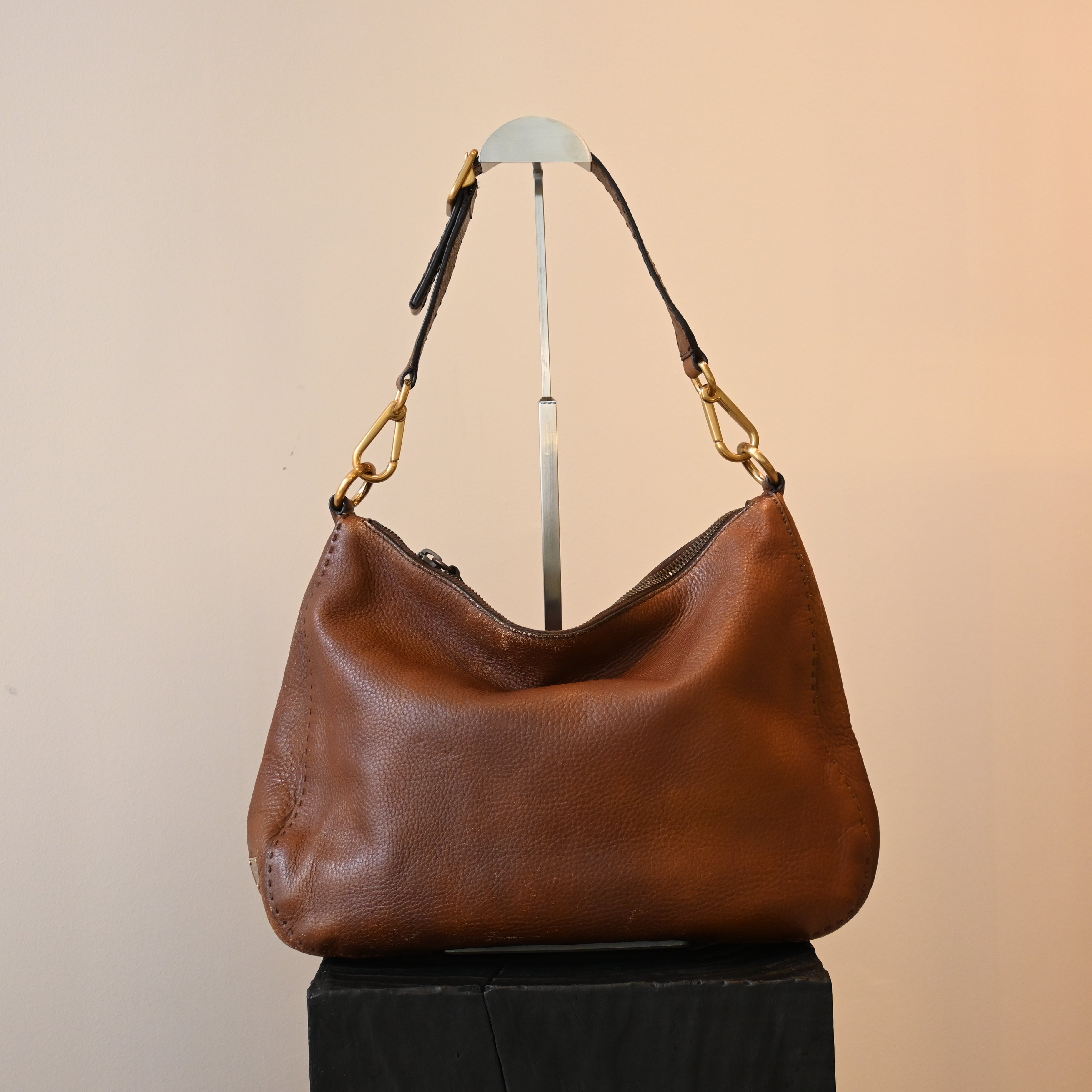 Prada Vitello Daino Grained Calfskin Hobo