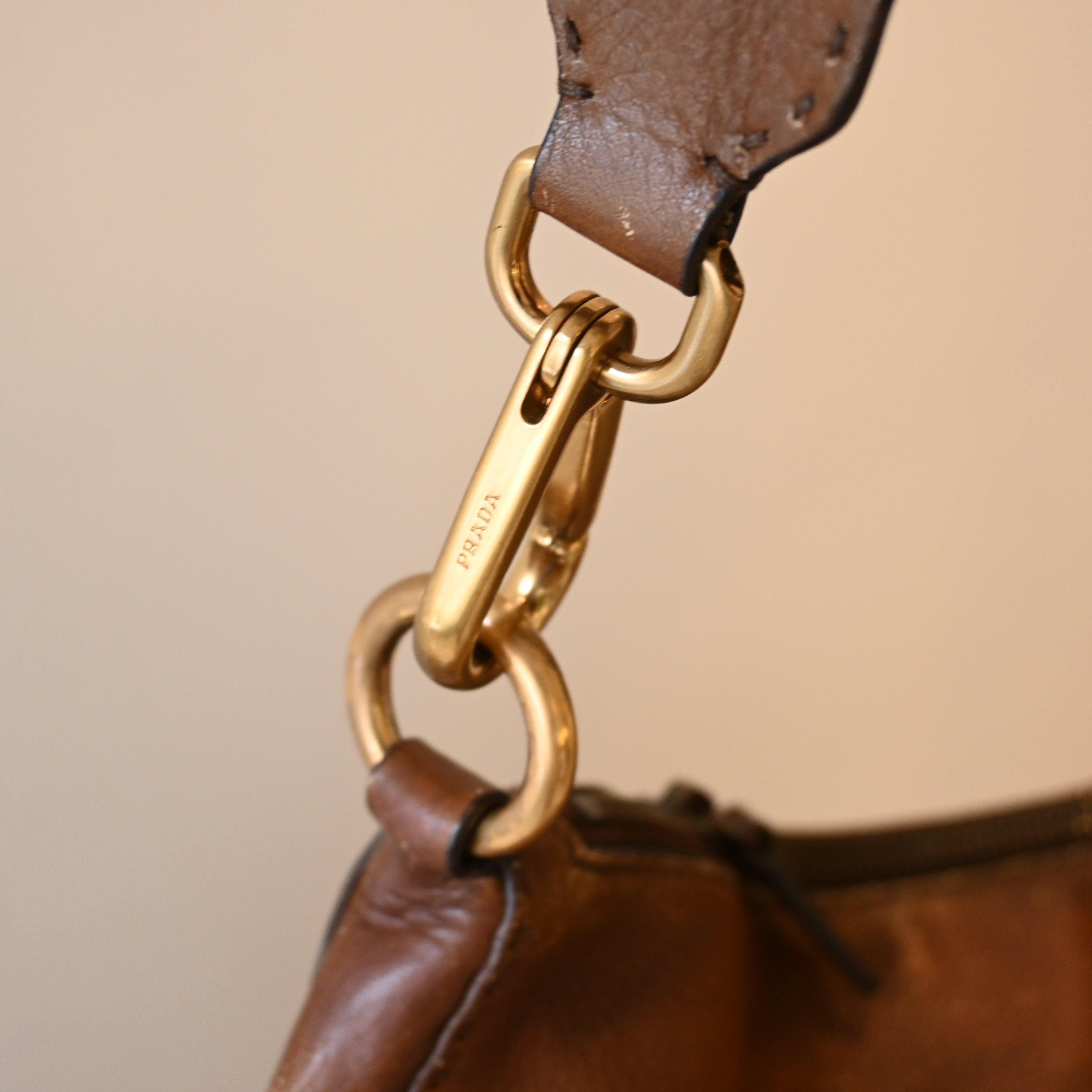 Prada Vitello Daino Grained Calfskin Hobo