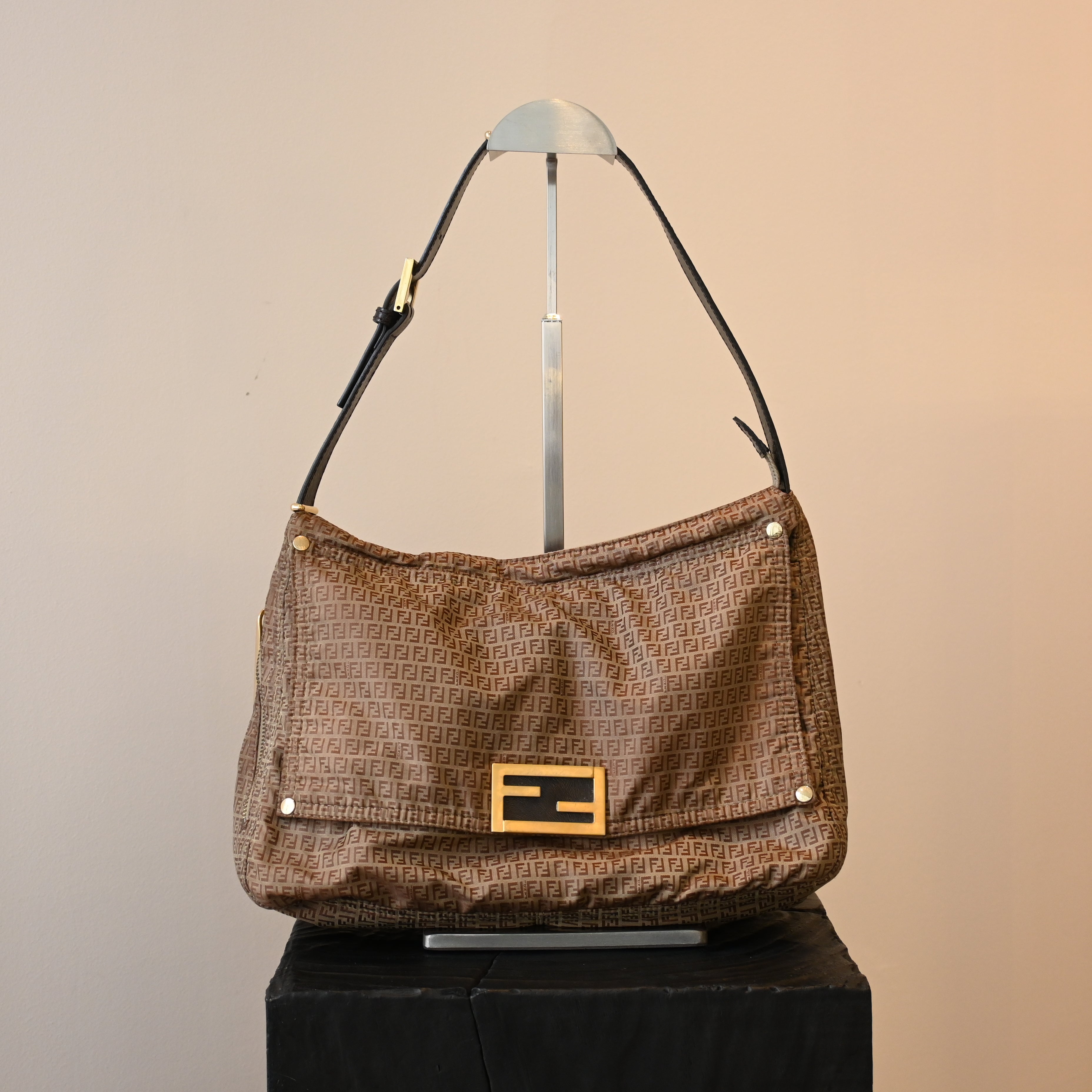 Fendi Zucchino Mamma Baguette Nylon