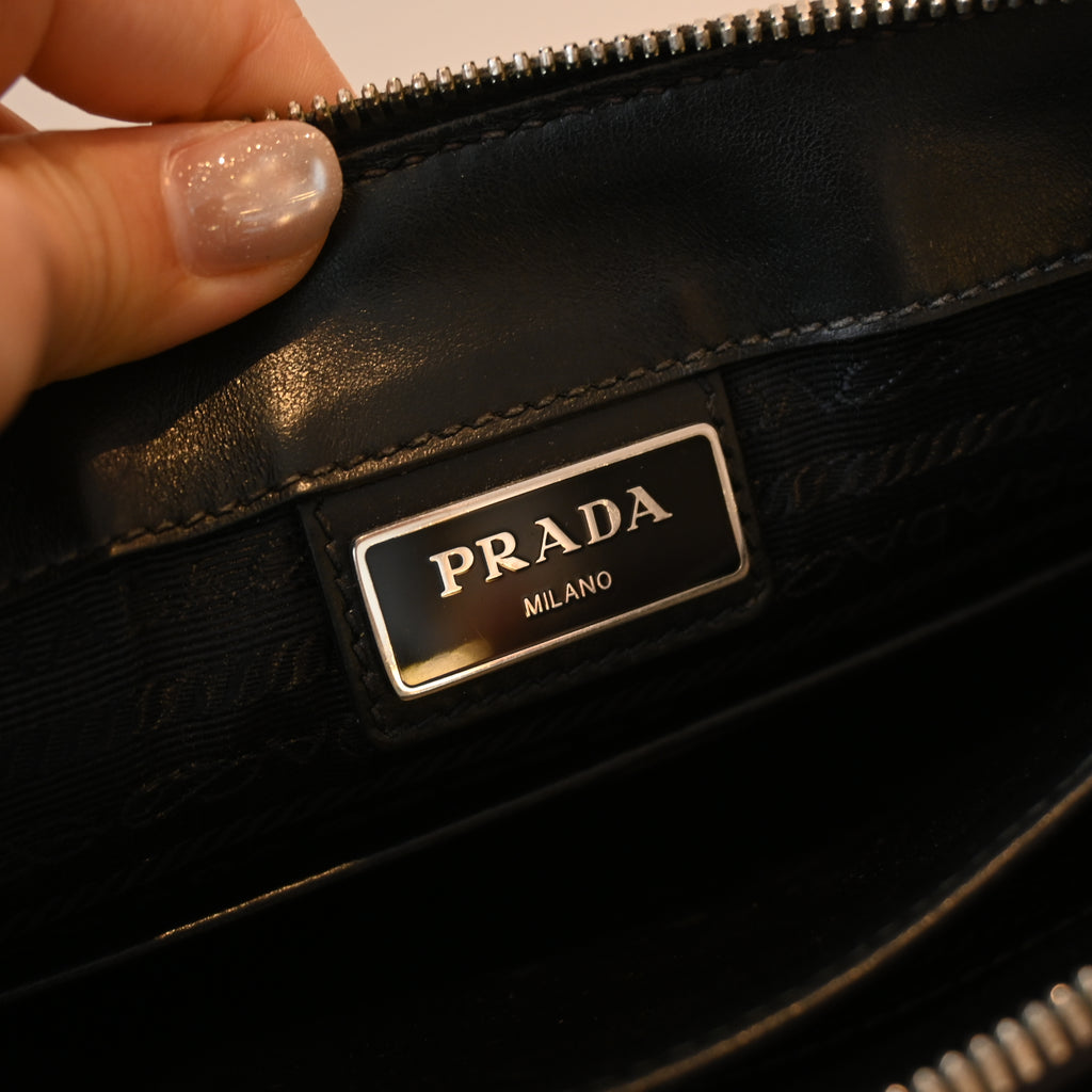 Prada 2VF019 Black Saffiano Pouch