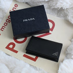 Prada Saffiano Leather Card Case Black - Leluxe Vintage Sdn. Bhd.