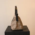 Fendi Zucchino Canvas Shoulder Bag