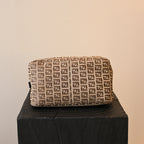 Fendi Zucchino Canvas Shoulder Bag