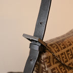 Fendi Zucchino Canvas Shoulder Bag