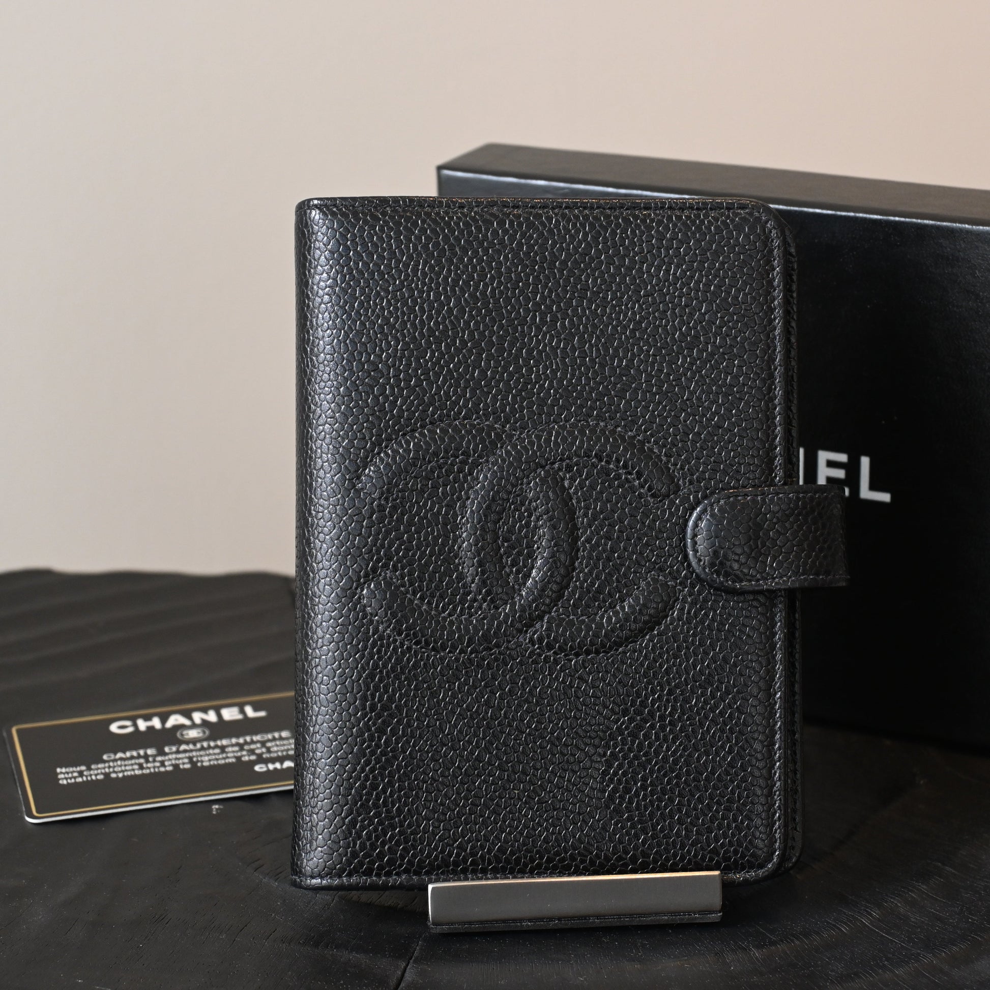 Chanel Coco Mark Caviar Agenda - Leluxe Vintage Sdn. Bhd.