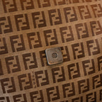 Fendi Zucchino Canvas Shoulder Bag