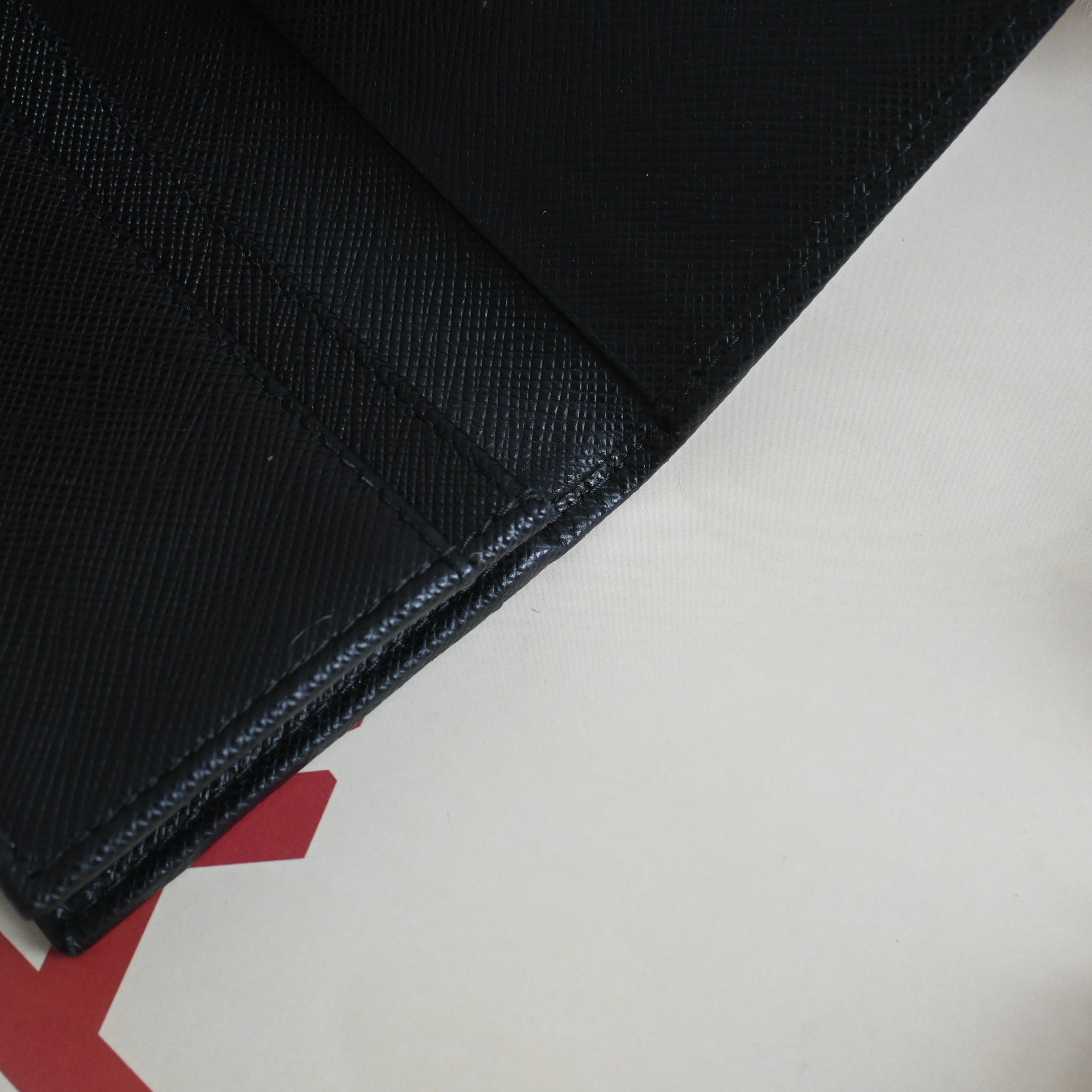 Prada Saffiano Leather Card Case Black - Leluxe Vintage Sdn. Bhd.