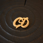 Christian Dior CD Italic Logo Brooch