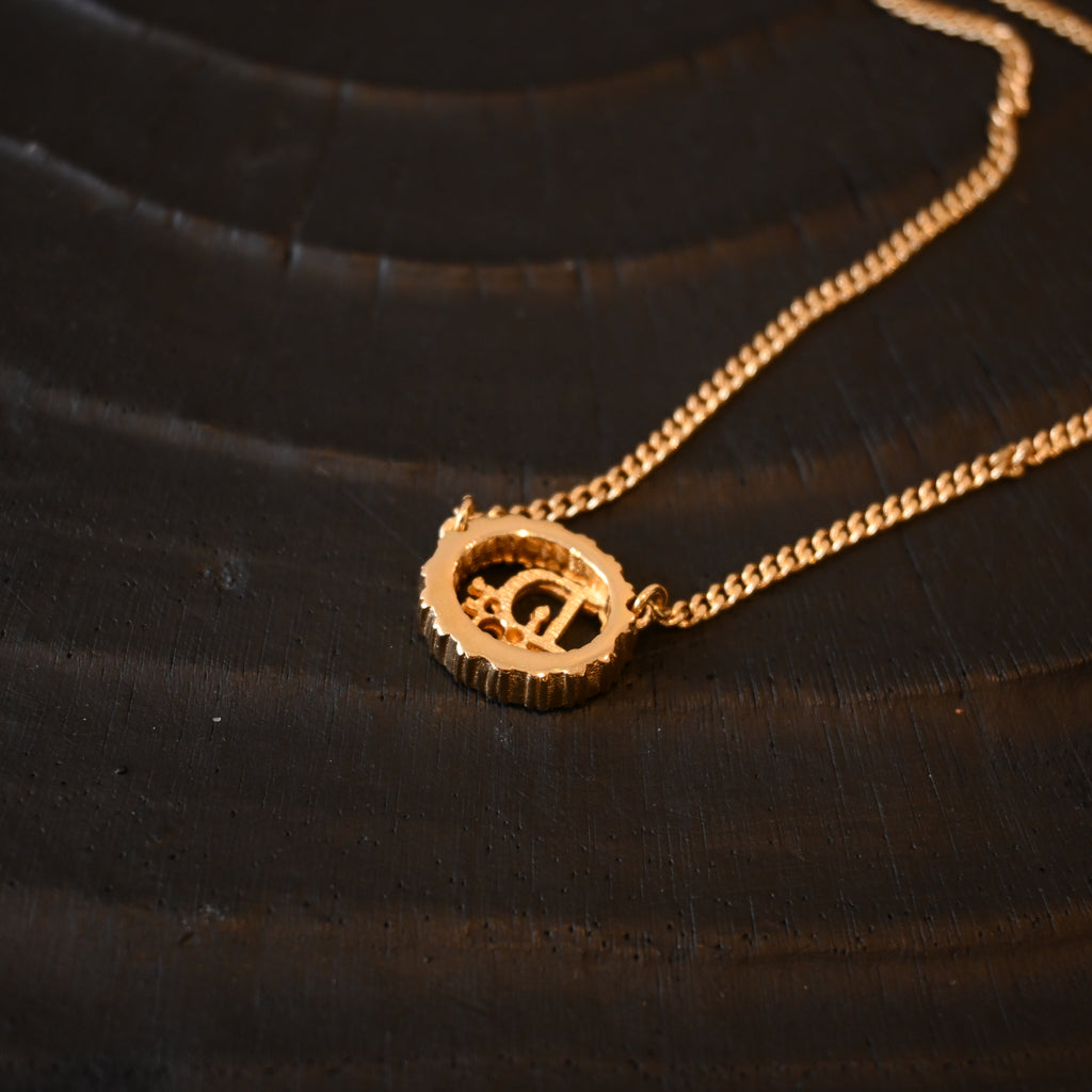 Christian Dior Oval Necklace with Rhinestones