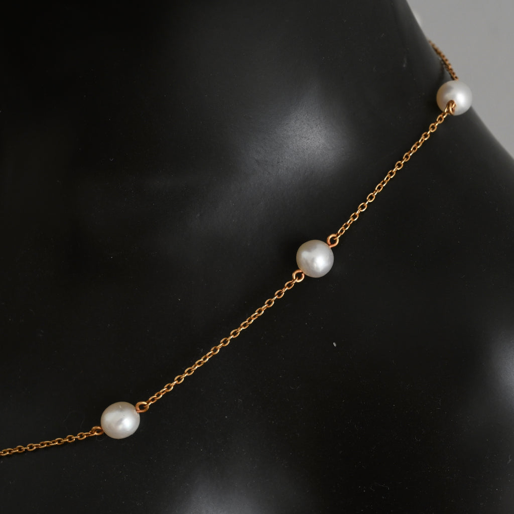 TASAKI Akoya Pearl Necklace K18 YG - Leluxe Vintage Sdn. Bhd.