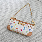 Louis Vuitton White Monogram Multicolor Milla MM Pochette Bag - Leluxe Vintage Sdn. Bhd.