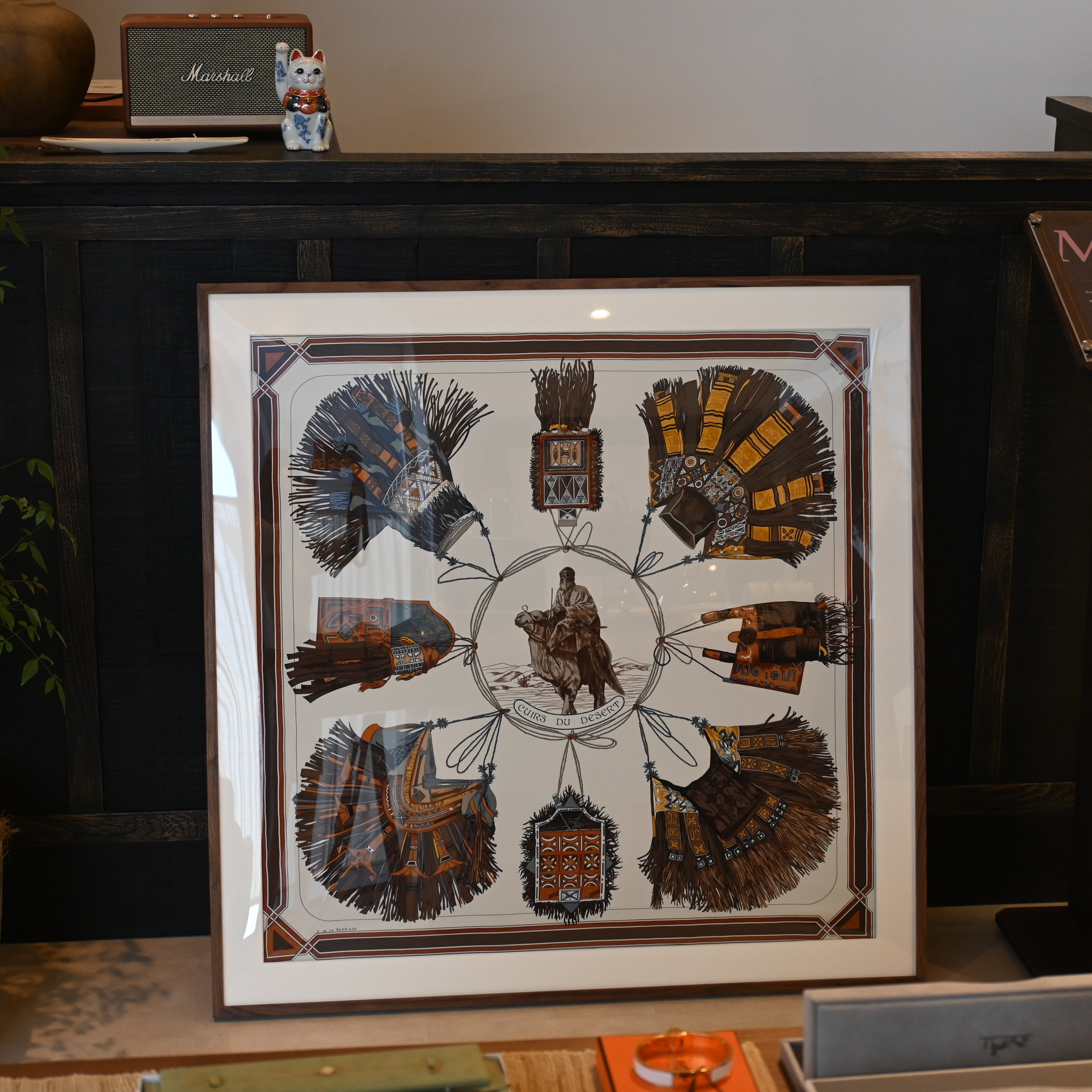 Hermès Carré 90 Cuirs de Desert Scarf