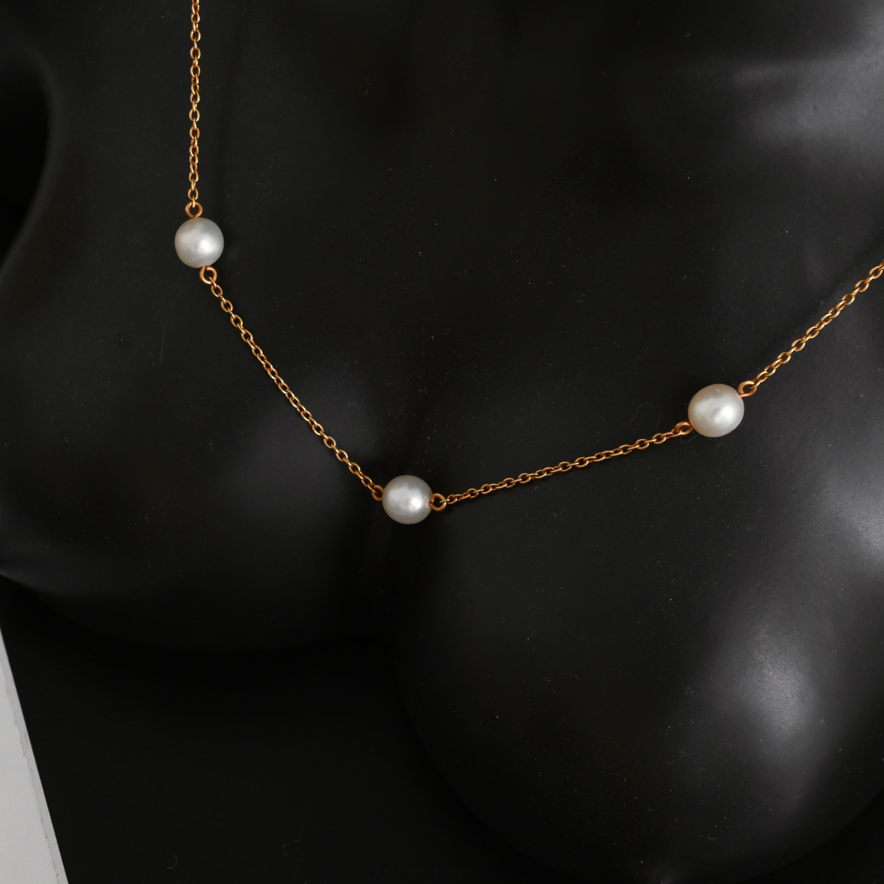 TASAKI Akoya Pearl Necklace K18 YG - Leluxe Vintage Sdn. Bhd.