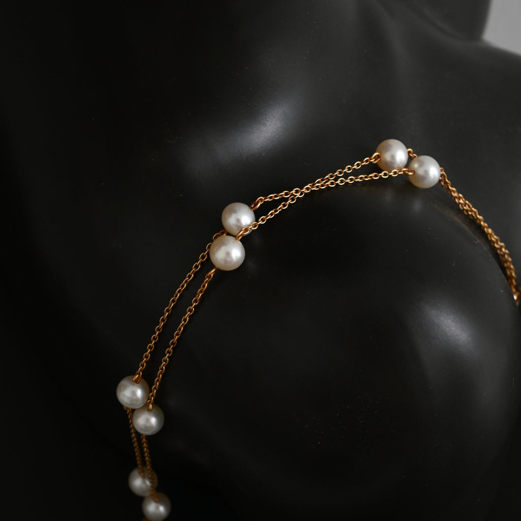 TASAKI Akoya Pearl Necklace K18 YG - Leluxe Vintage Sdn. Bhd.