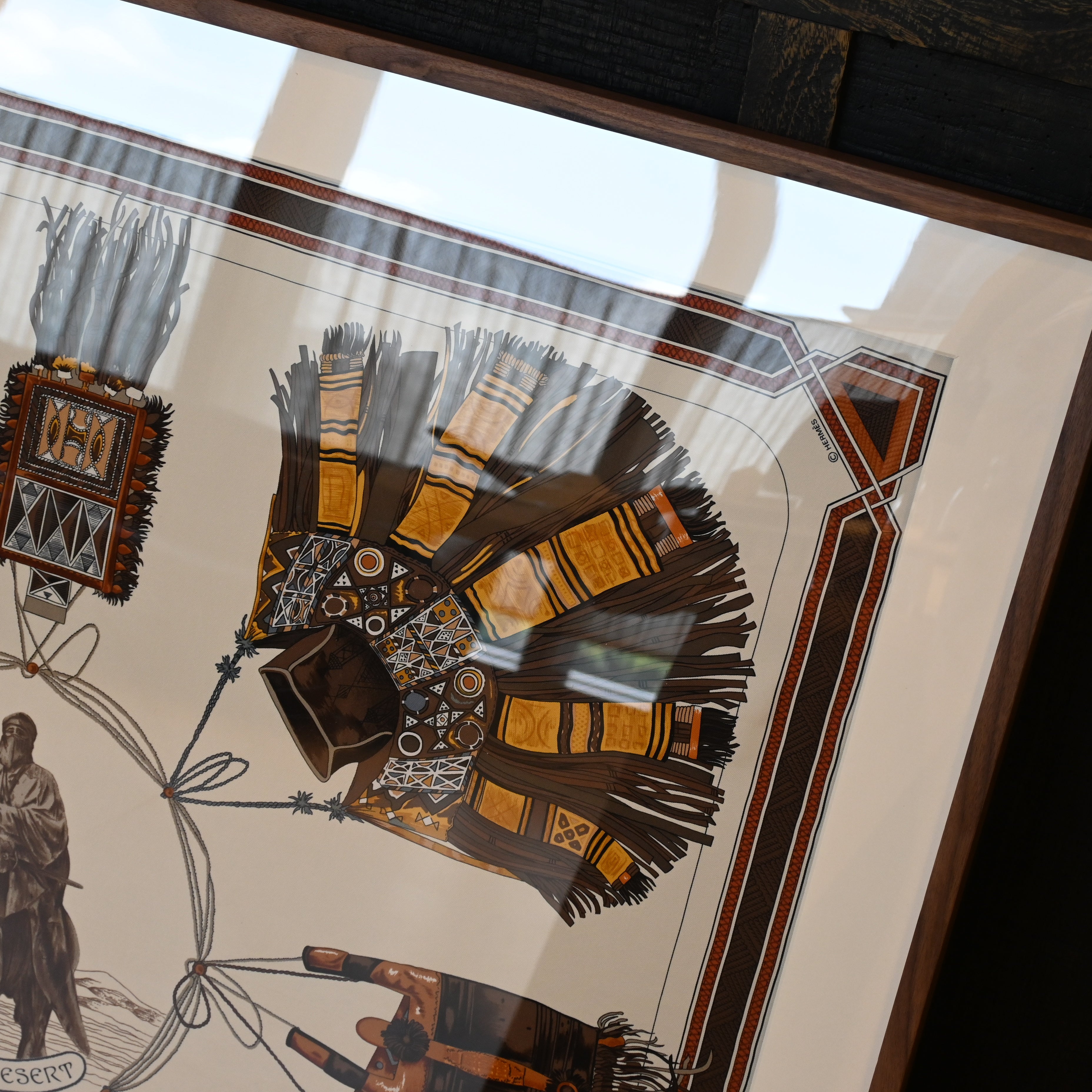Hermès Carré 90 Cuirs de Desert Scarf