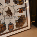 Hermès Carré 90 Cuirs de Desert Scarf