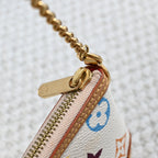 Louis Vuitton White Monogram Multicolor Milla MM Pochette Bag - Leluxe Vintage Sdn. Bhd.