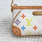 Louis Vuitton White Monogram Multicolor Milla MM Pochette Bag - Leluxe Vintage Sdn. Bhd.