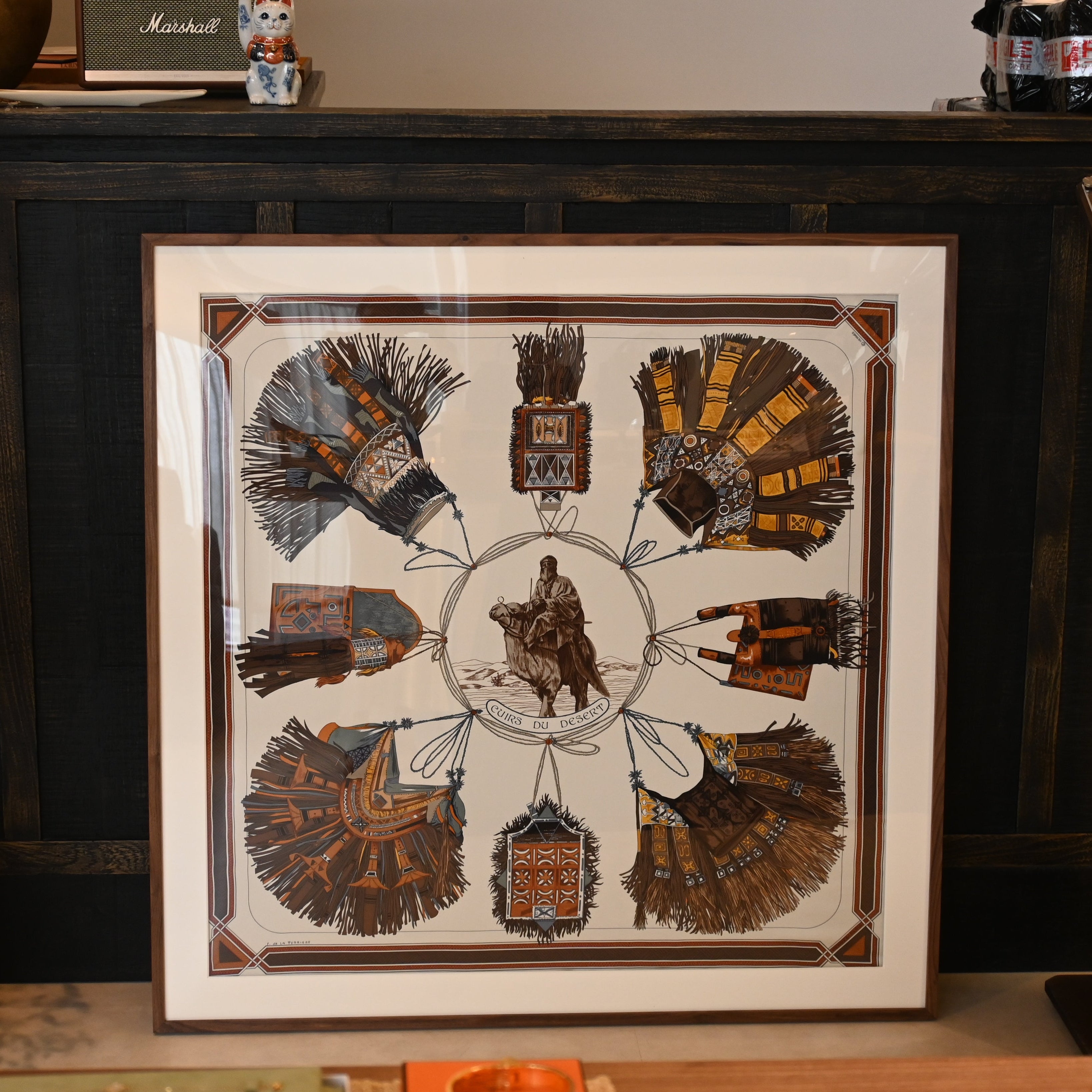 Hermès Carré 90 Cuirs de Desert Scarf