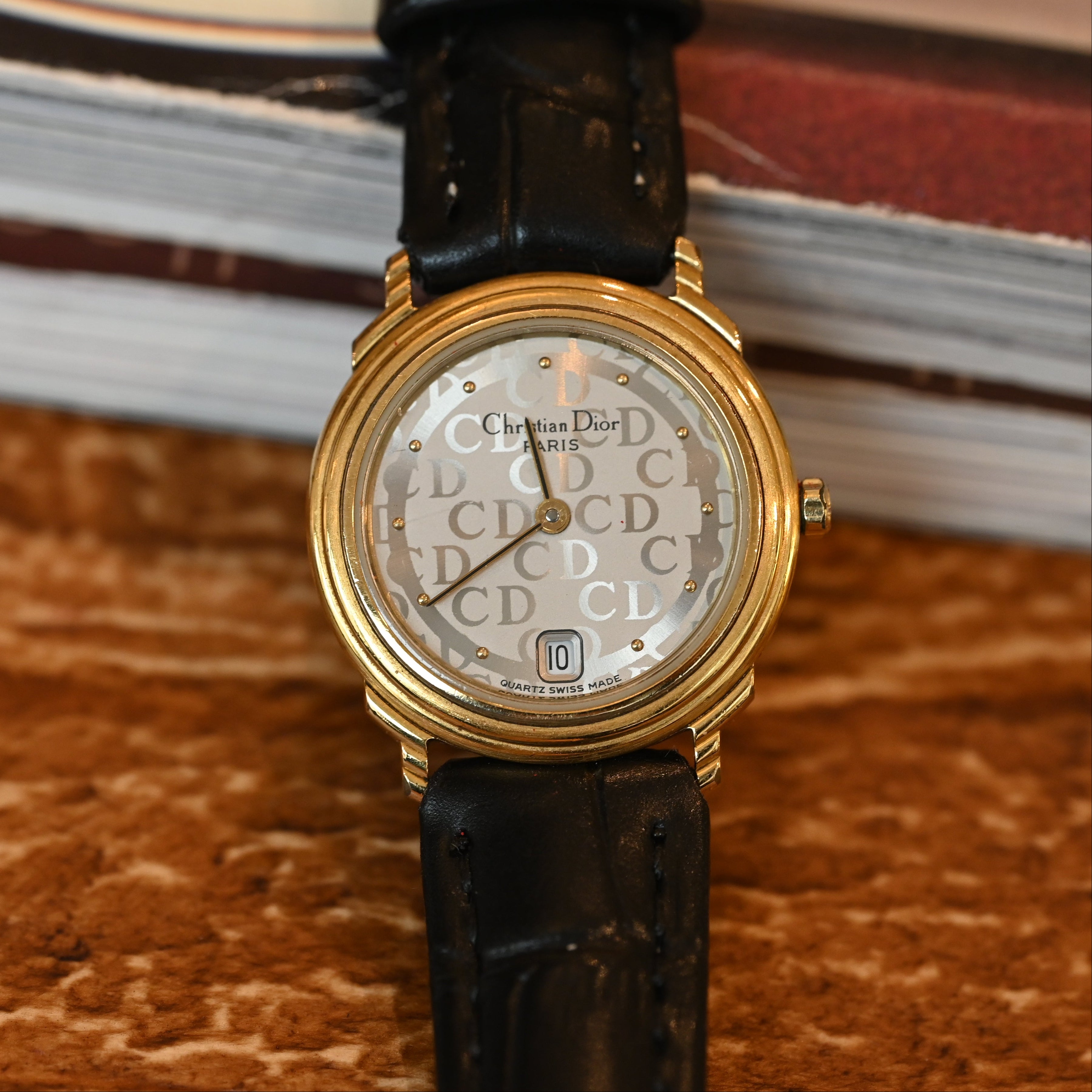 Christian Dior 48.122.2 CD Logo Watch