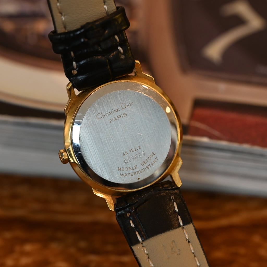 Christian Dior 48.122.2 CD Logo Watch