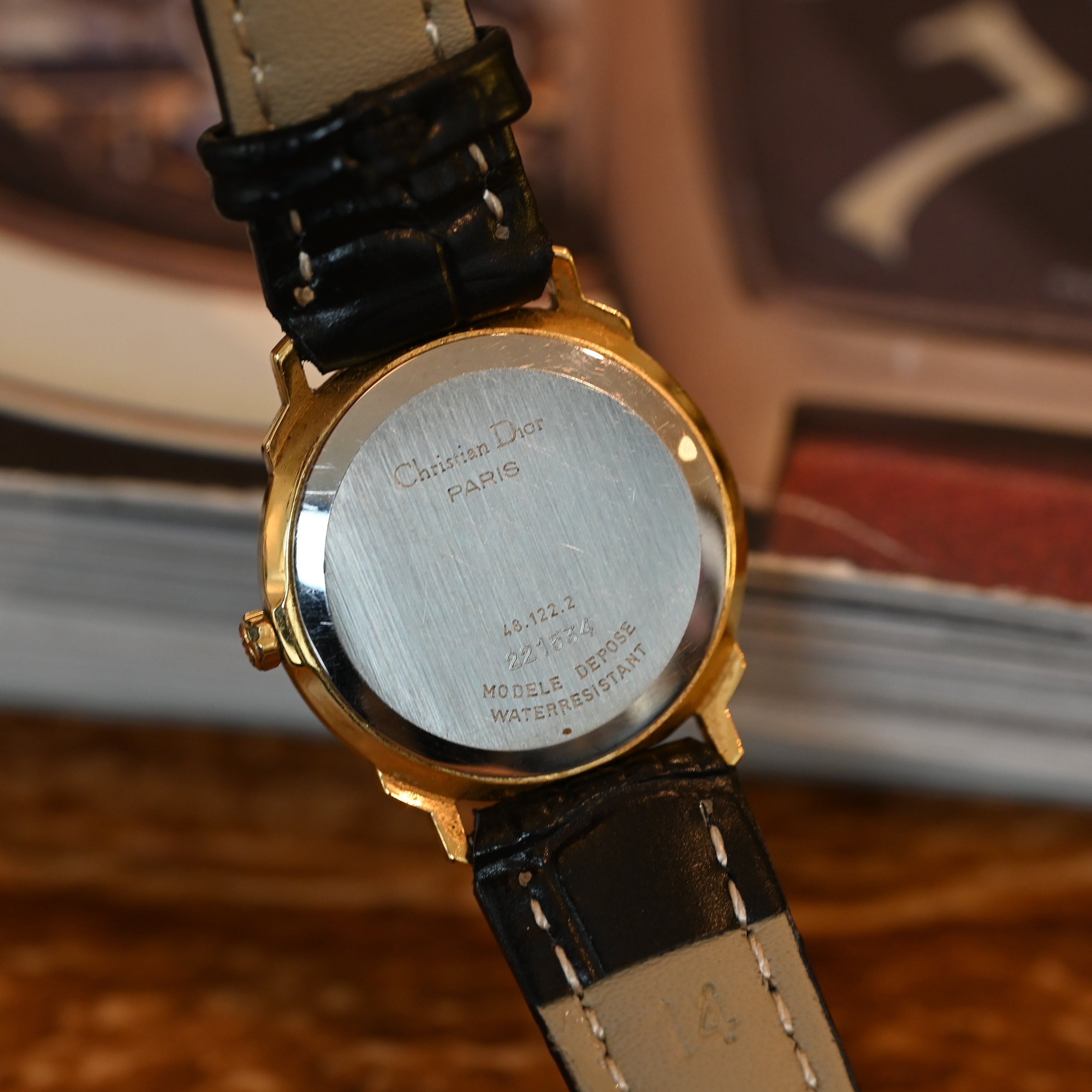 Christian Dior 48.122.2 CD Logo Watch