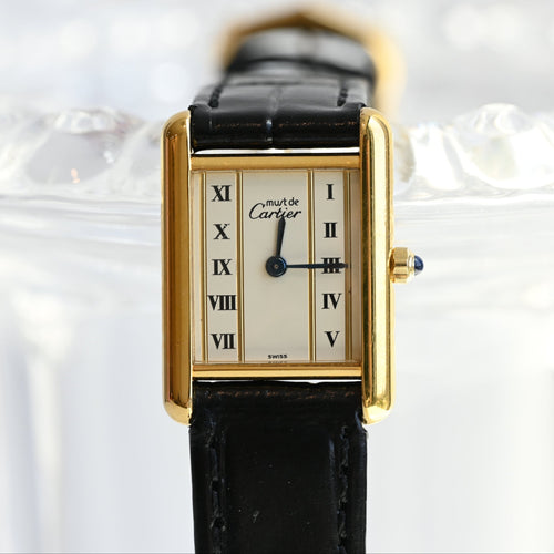 Cartier Must Tank Vermeil W1003053 - Leluxe Vintage Sdn. Bhd.